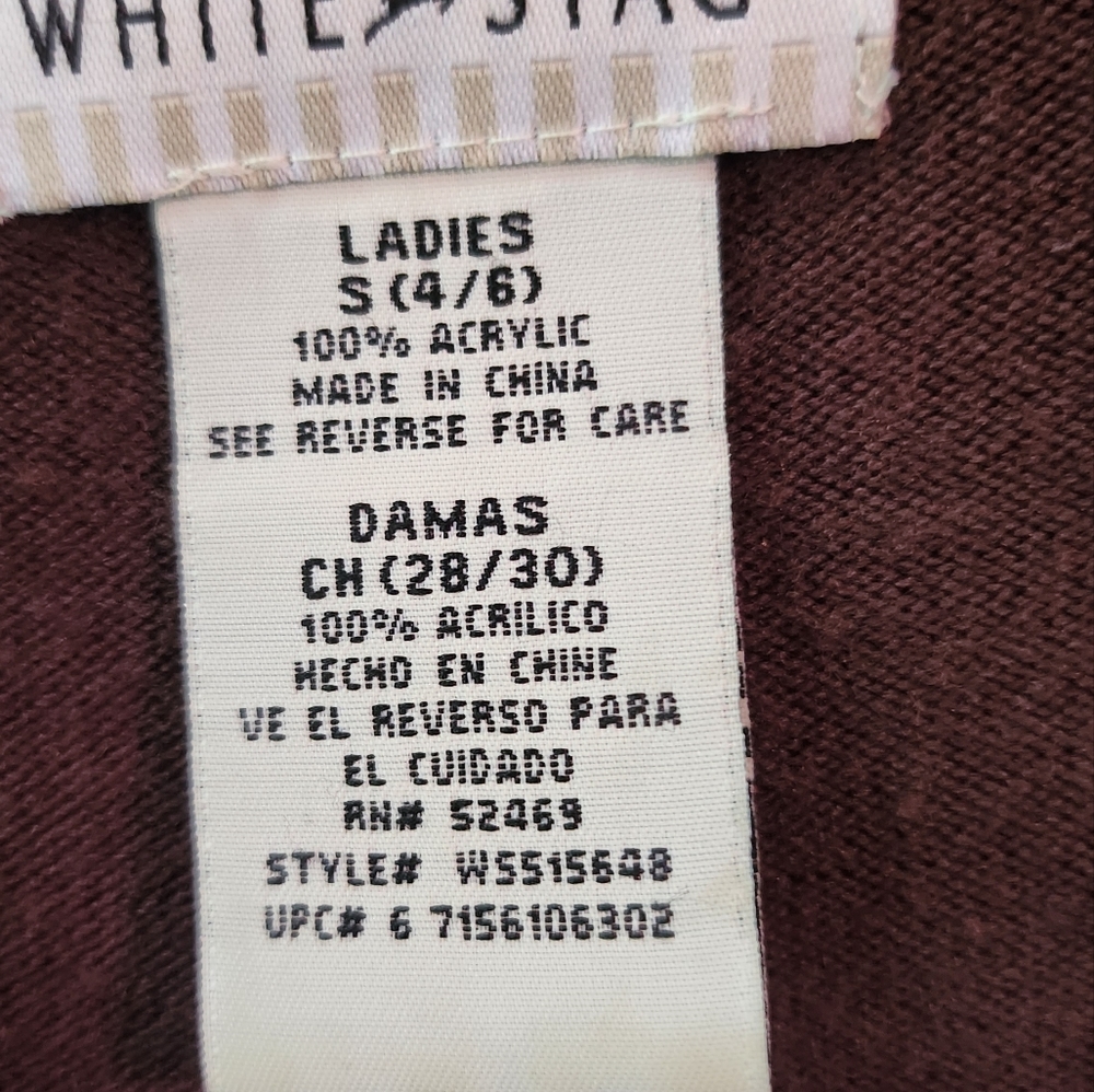 UPDATE:ADDED SWEATER Harve Bernard Brown/White Herring Bone Pants Suit Size 8 - Picture 8 of 8